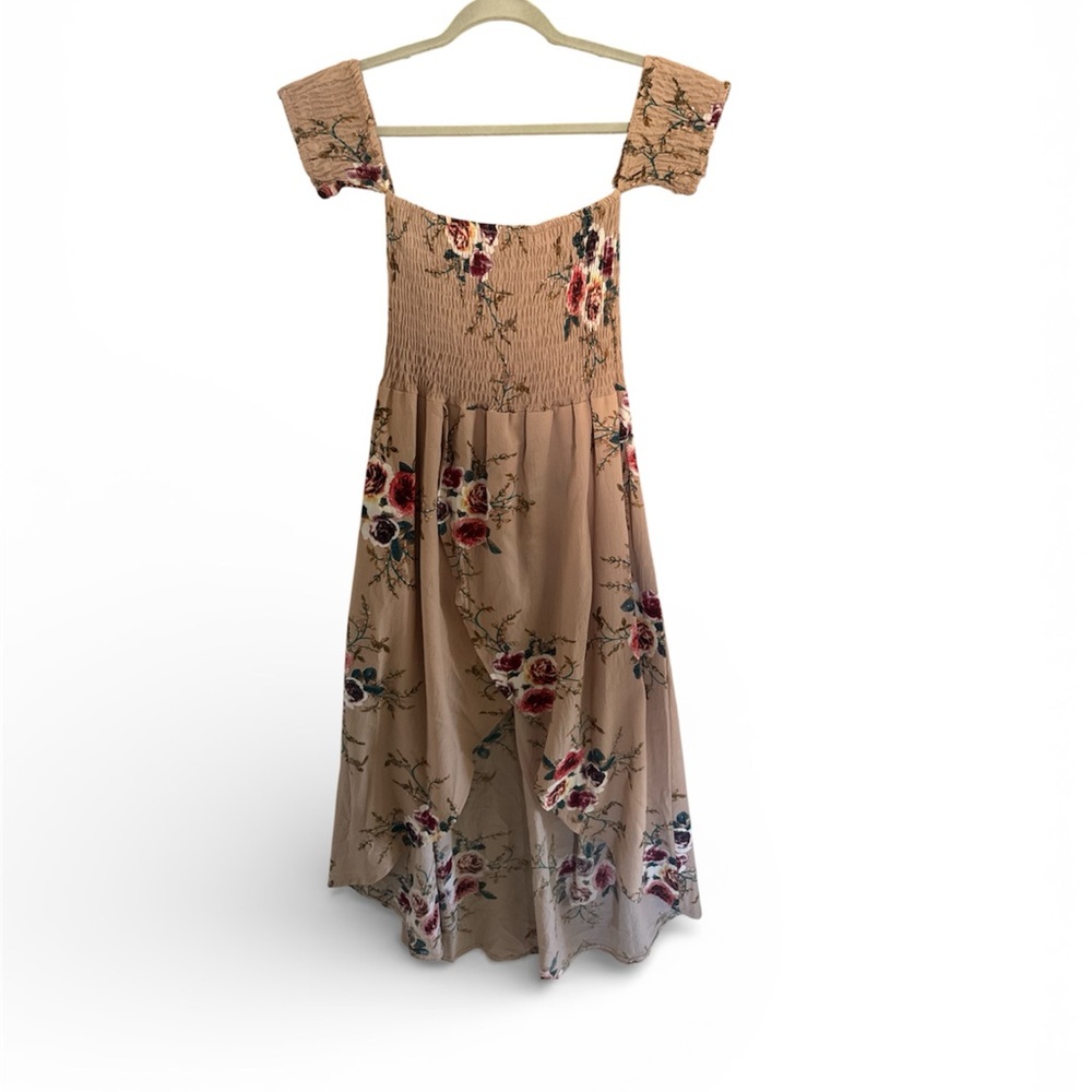 Chic Floral Square-Neck Dress